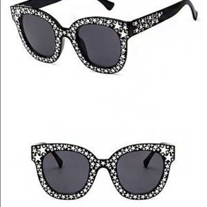 Star studded Oversized Sunglasses NWT